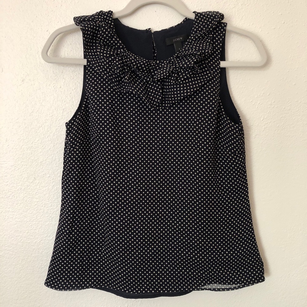 J. Crew Silk Ruffle Blouse Top